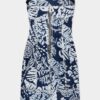Robe en denim Rebel Hibiscus délavé foncé