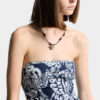 Robe en denim Rebel Hibiscus délavé foncé