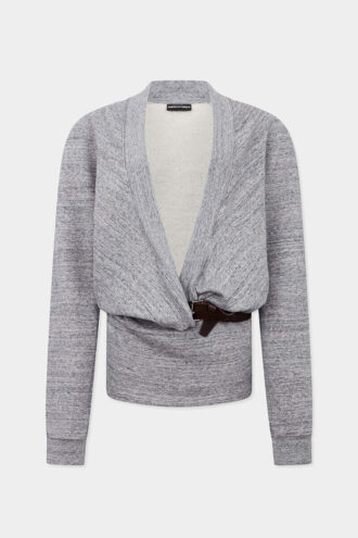 Robe en jersey à décolleté plongeant