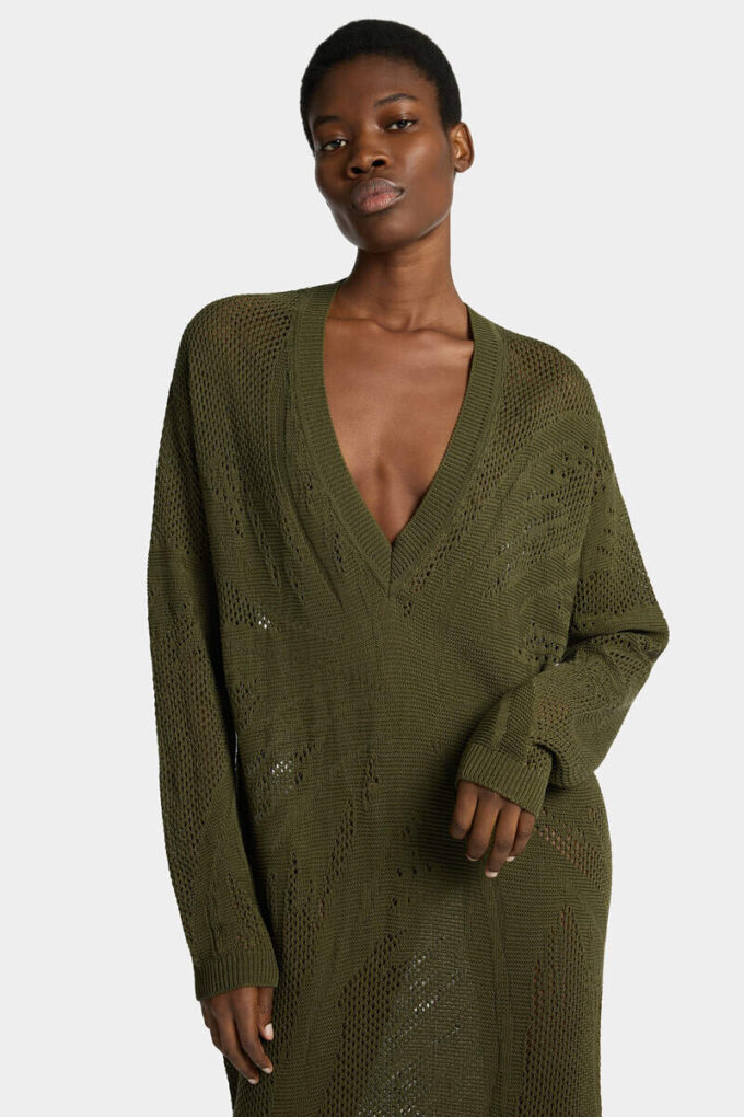 Robe en maille ajourée Robe en maille ajourée