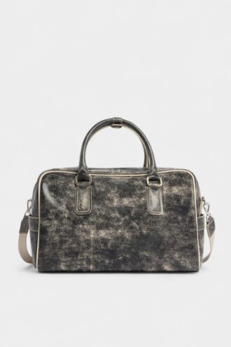 Sac de voyage en cuir craquelé D2