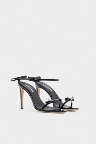Sandales à talons avec nœud
