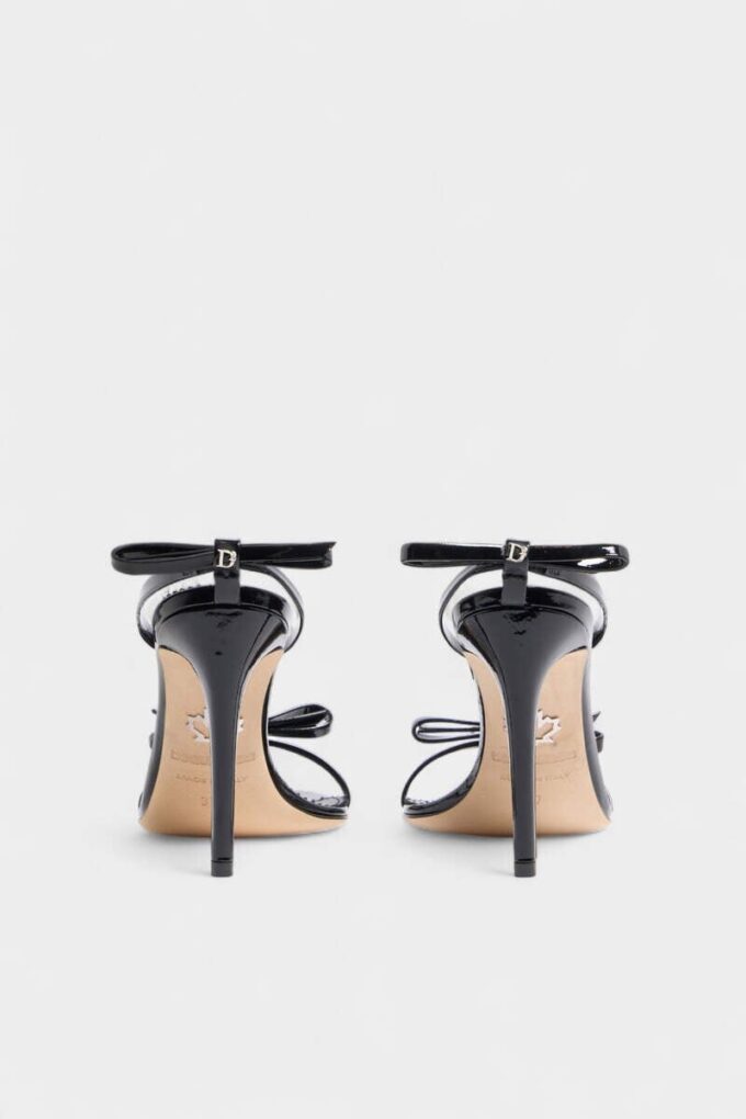 Sandales à talons avec nœud Sandales à talons avec nœud