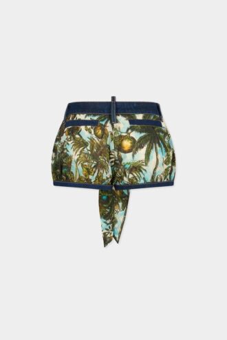 Short ballon en mélange de denim Monkey Business
