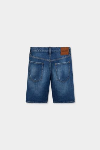 Short bleu marine délavé moyen