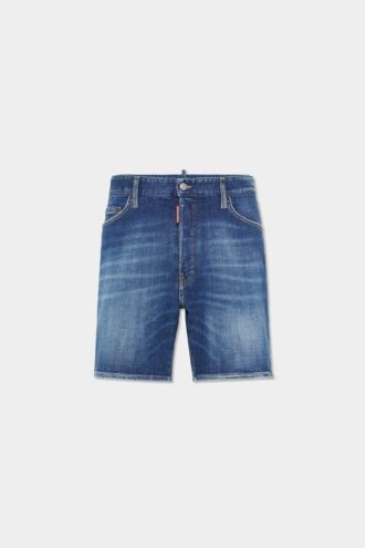 Short en jean bleu marine taille moyenne, facile d’entretien Short en jean bleu marine taille moyenne, facile d’entretien