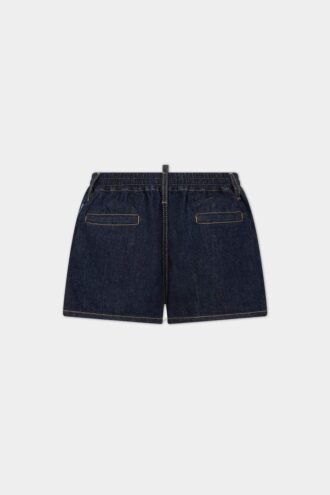 Short à enfiler délavé foncé
