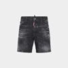 Short marine délavé noir