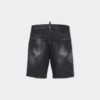 Short marine délavé noir