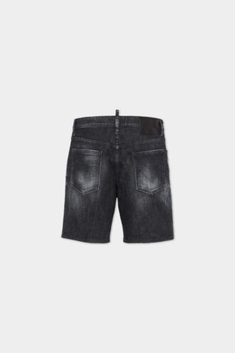 Short marine délavé noir