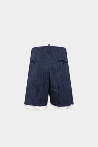 Shorts déchiré et à ourlet brut