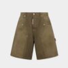 Shorts de charpentier teint en pièce