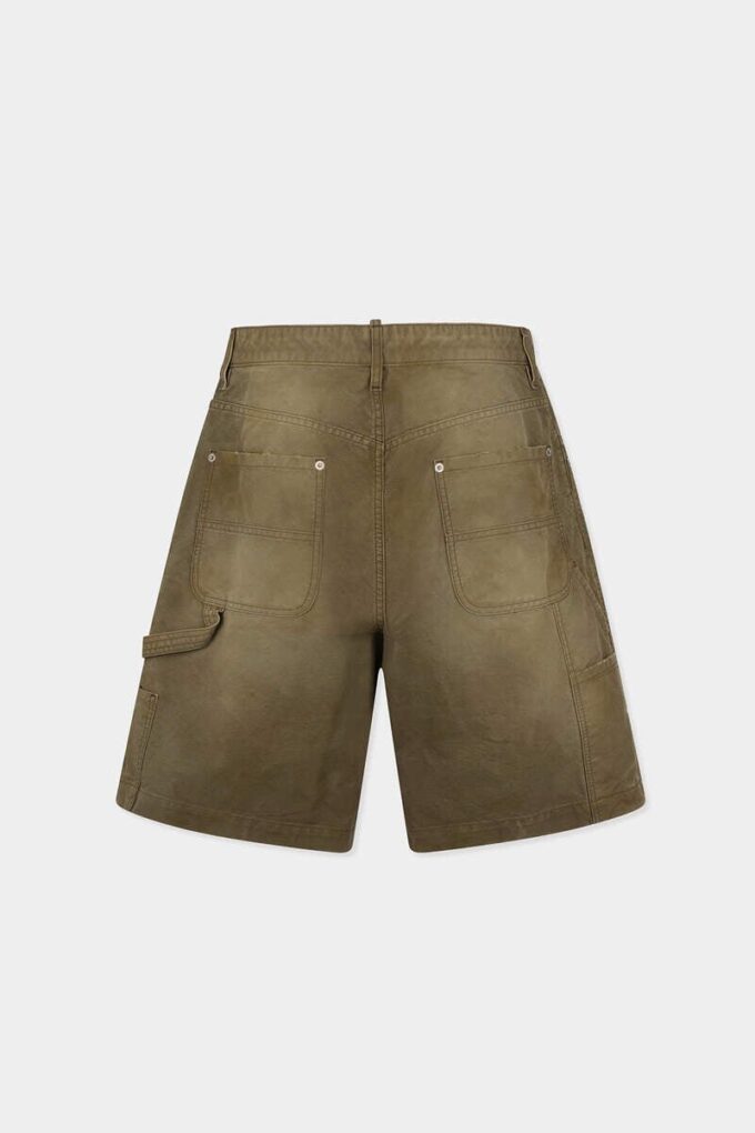 Shorts de charpentier teint en pièce
