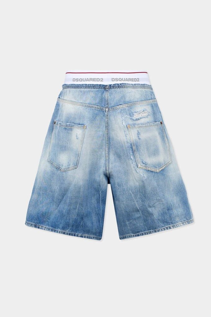 Shorts de surf délavé clair