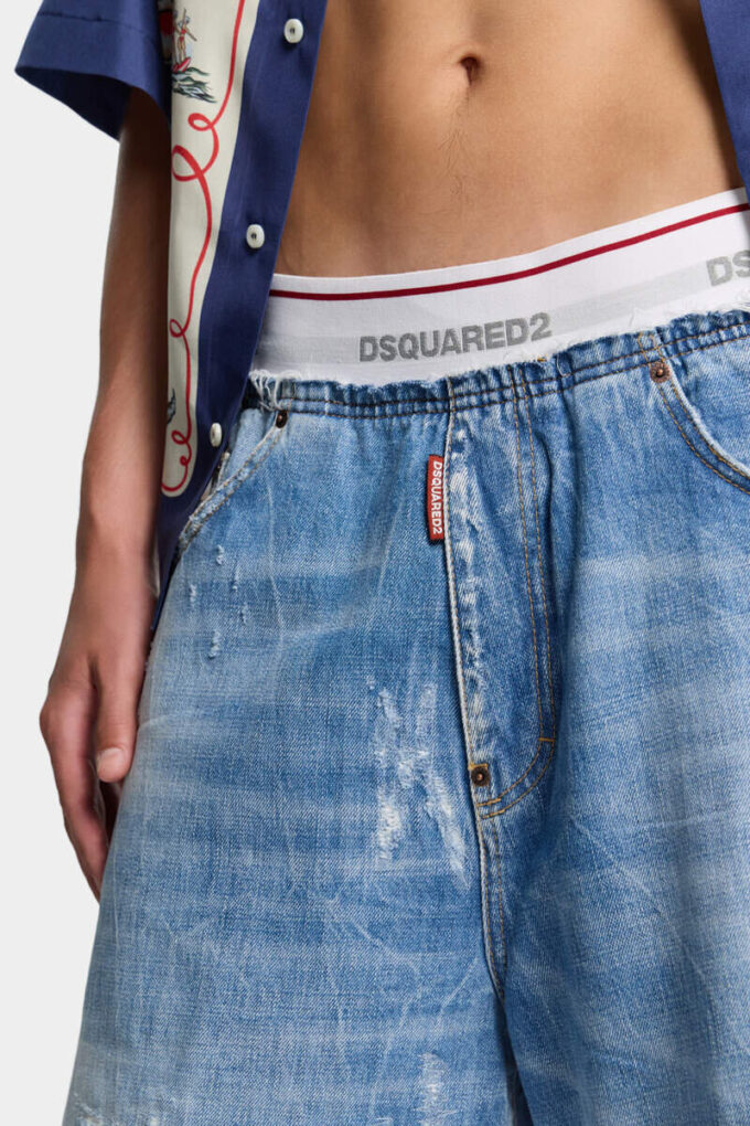 Shorts de surf délavé clair