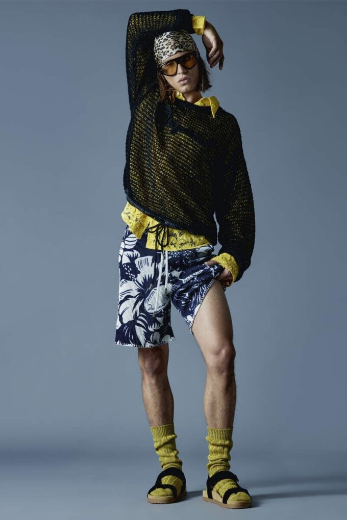Shorts en maille Dancing Flowers Shorts en maille Dancing Flowers