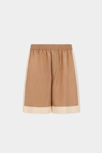 Shorts en satin de bowling