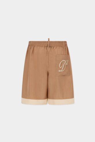 Shorts en satin de bowling