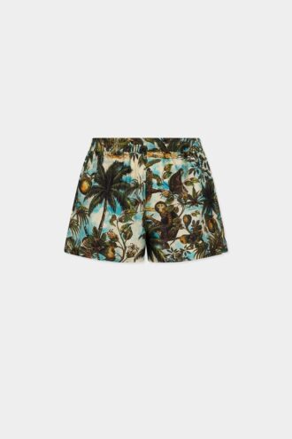 Shorts à enfiler imprimé singe