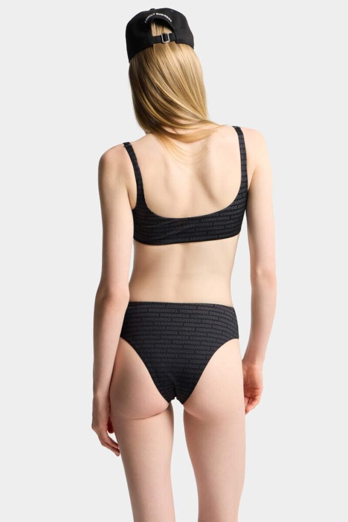 Slip de bikini avec logo Dsquared2 Slip de bikini avec logo Dsquared2