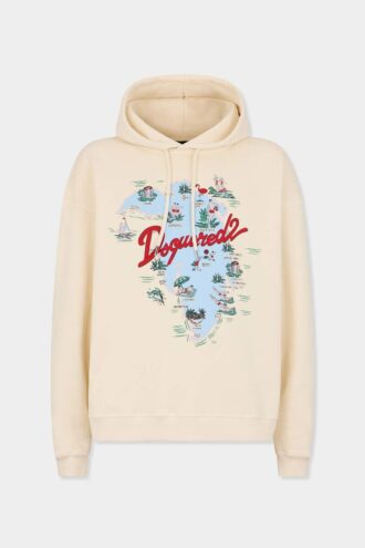 Sweat à capuche Aloha Souvenir coupe ample