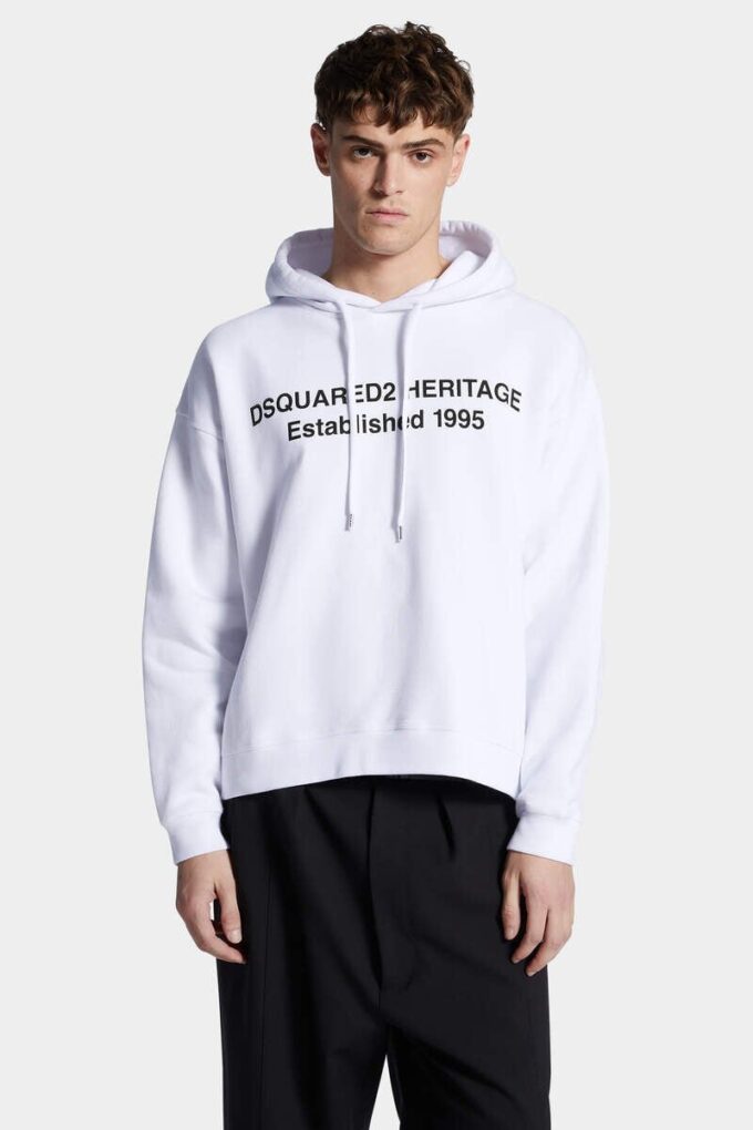 Sweat à capuche Dsquared2 Heritage coupe ample