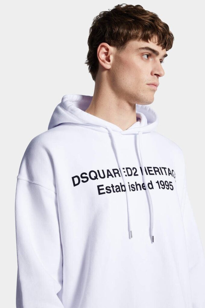 Sweat à capuche Dsquared2 Heritage coupe ample