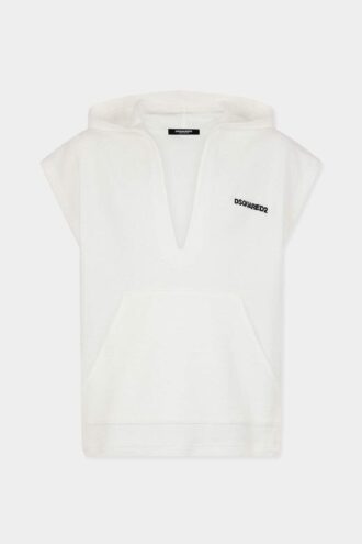 Sweat à capuche en éponge avec logo Dsquared2