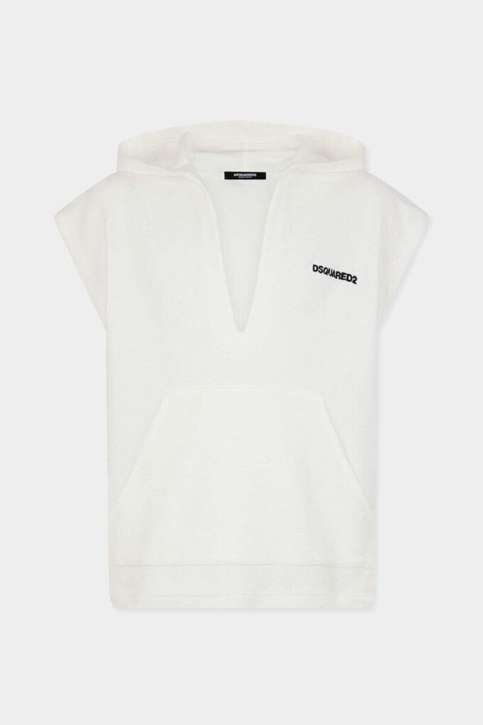 Sweat à capuche en éponge avec logo Dsquared2
