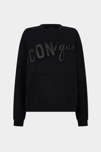Sweat-shirt à col rond Iconique Relax Fit