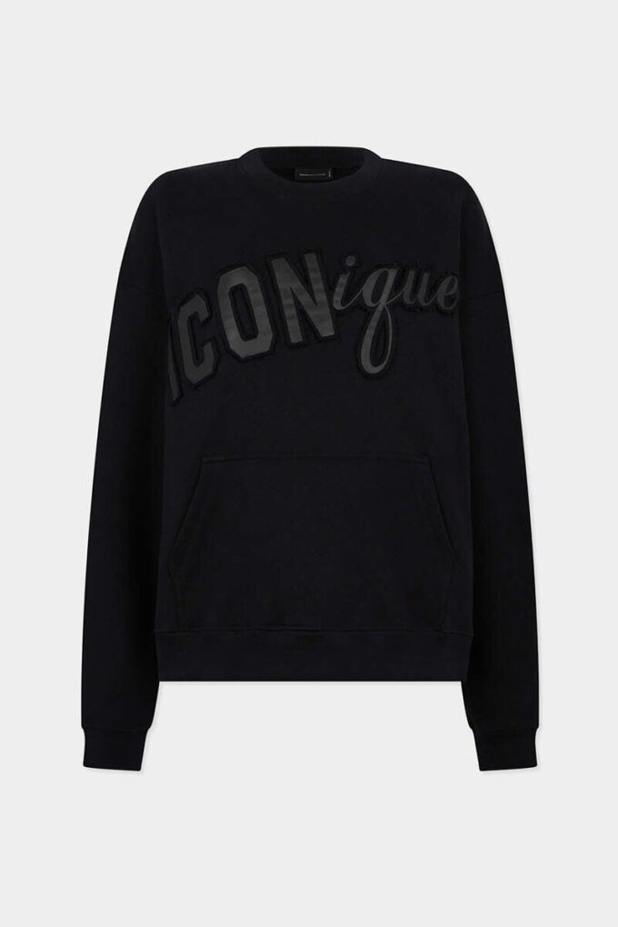 Sweat-shirt à col rond Iconique Relax Fit