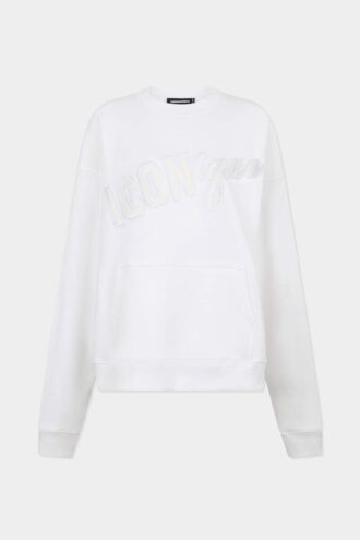 Sweat-shirt à col rond Iconique Relax Fit