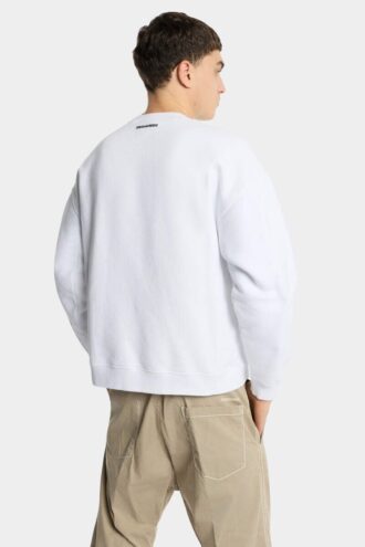 Sweat-shirt à col rond Iconique Relax Fit