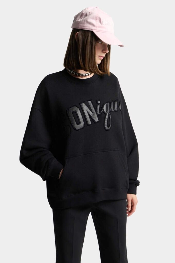 Sweat-shirt à col rond Iconique Relax Fit