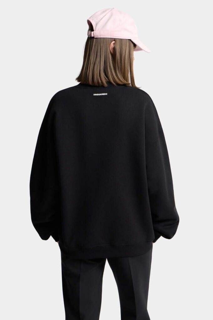 Sweat-shirt à col rond Iconique Relax Fit