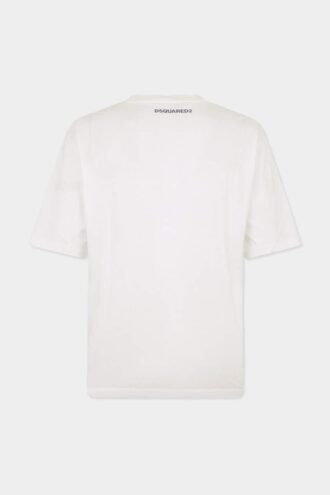 T-shirt ample Smiley X D2 teint et délavé