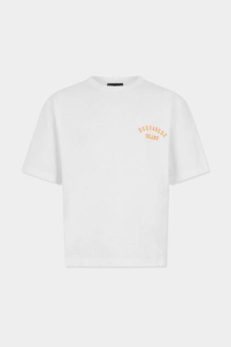 T-shirt ample teint façon vintage