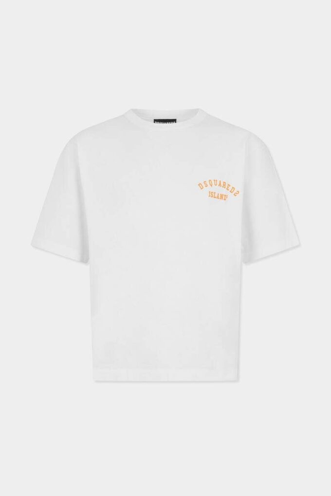 T-shirt ample teint façon vintage