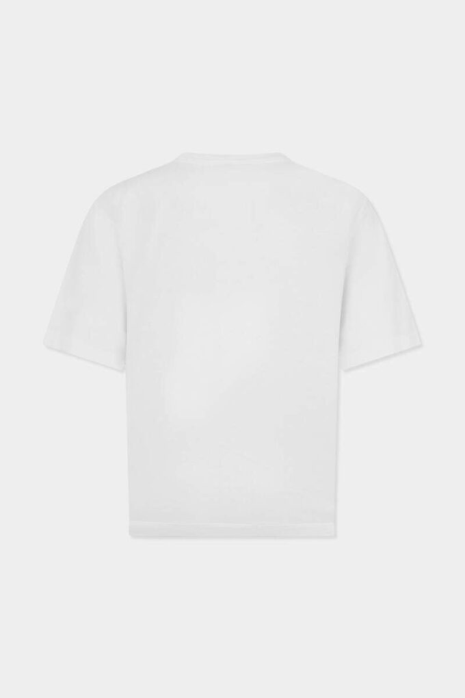 T-shirt ample teint façon vintage