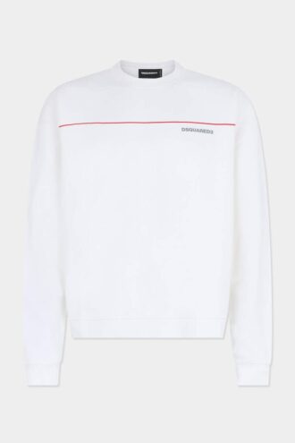 T-shirt à col rond Dsquared2 Tape, coupe décontractée