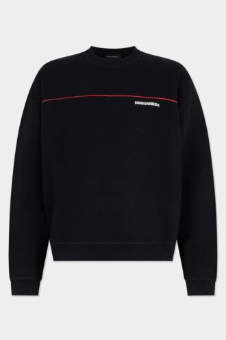 T-shirt à col rond Dsquared2 Tape, coupe décontractée