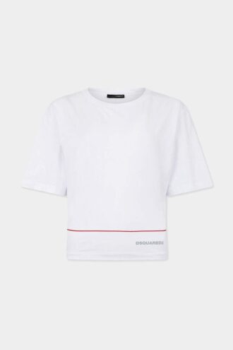 T-shirt court ajusté et aéré Dsquared2 Tape