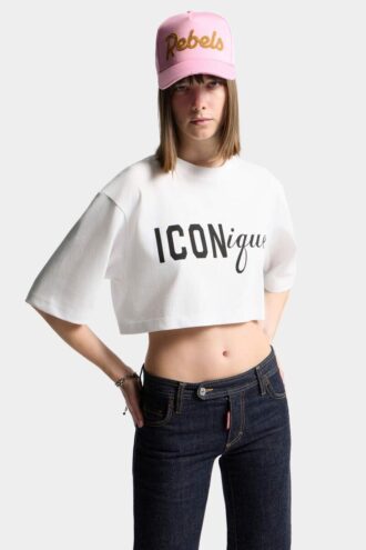 T-shirt court Iconique à coupe ample