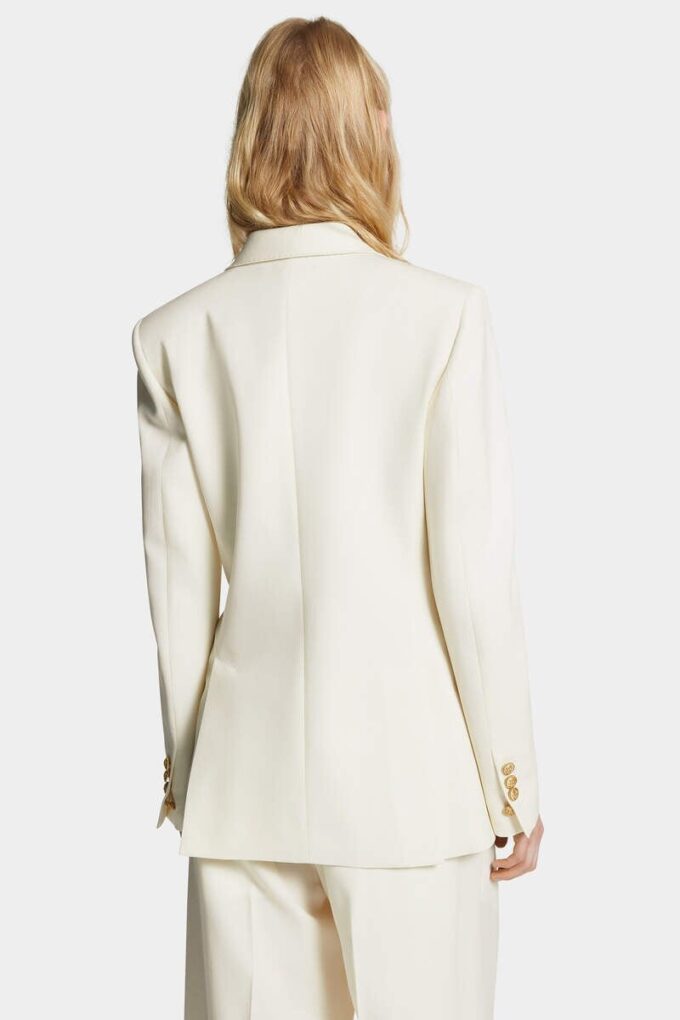 Veste Carolyn à double boutonnage et col en pointe
