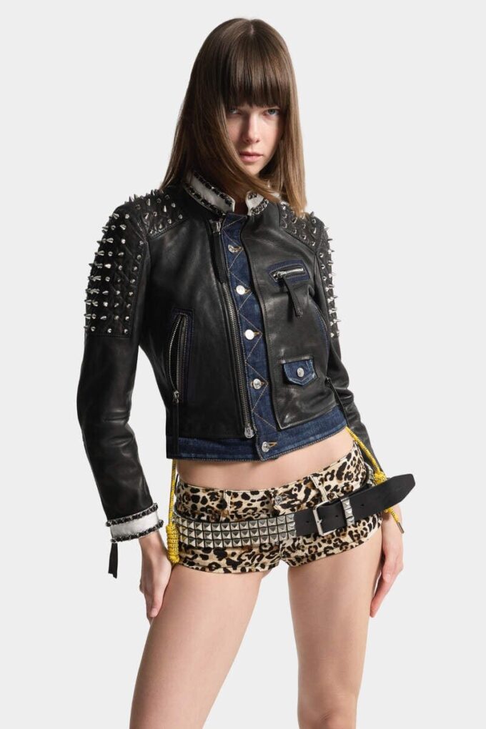 Veste de motard chic et rebelle