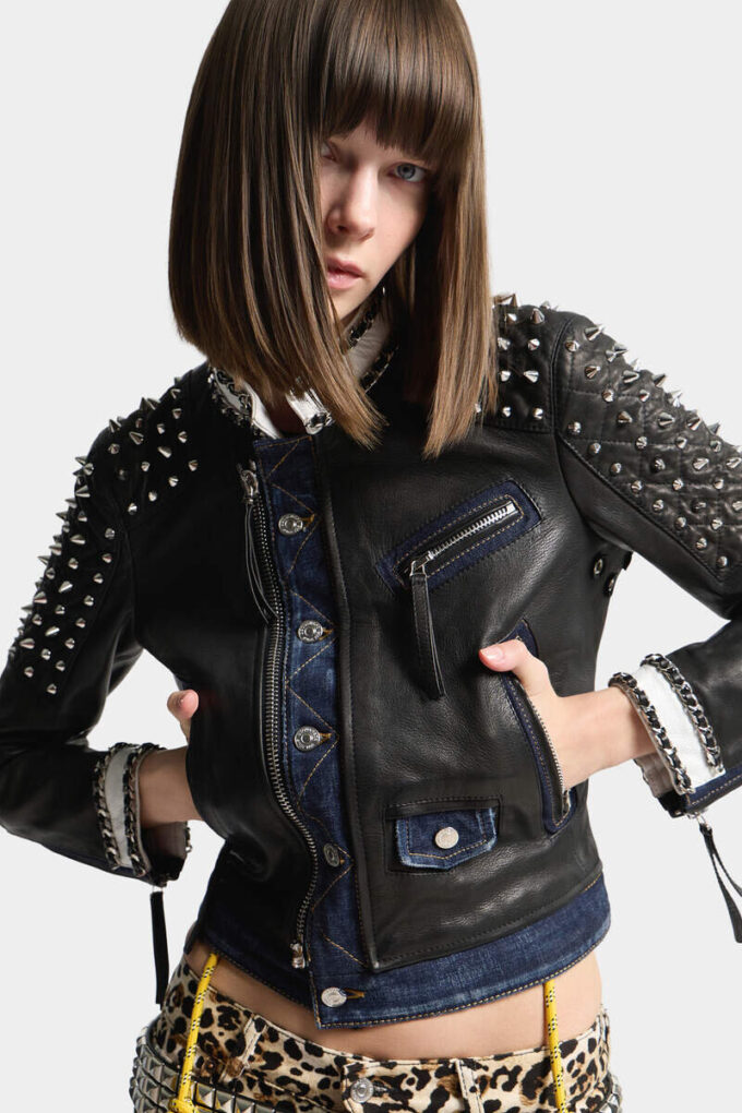 Veste de motard chic et rebelle