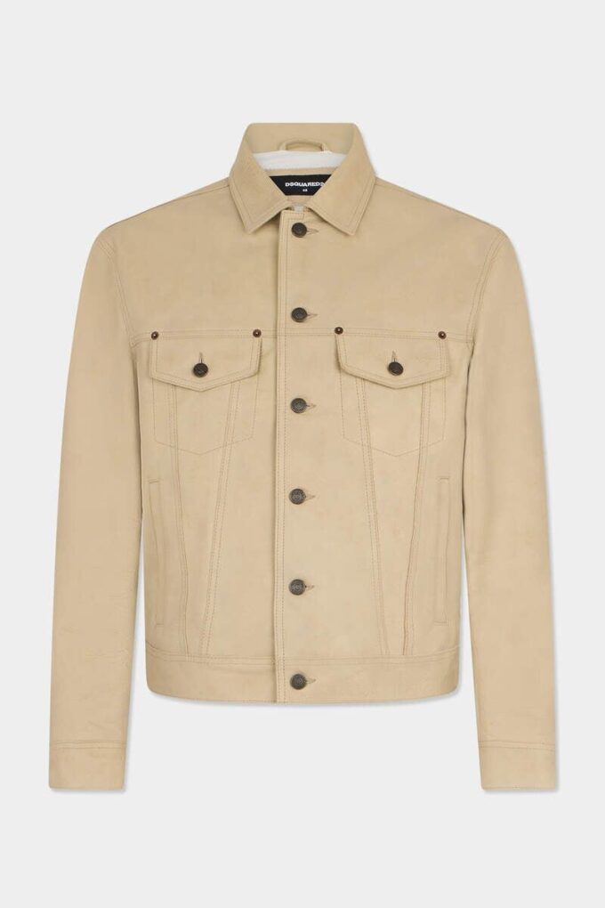 Veste en cuir style jean Veste en cuir style jean