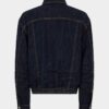 Veste en jean délavé foncé avec cordon de serrage Veste en jean délavé foncé avec cordon de serrage