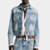Veste en jean délavé « Light Diagonale » style années 70 Veste en jean délavé « Light Diagonale » style années 70