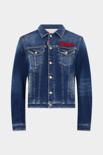 Veste en jean foncé
